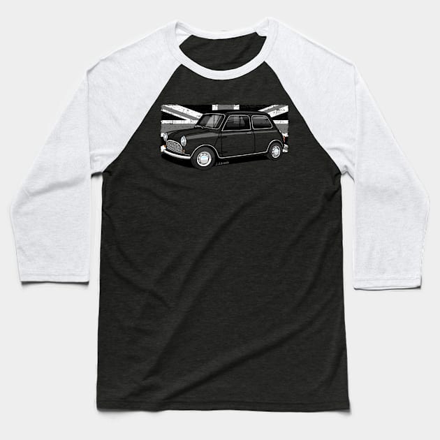 The classic English sport utility vehicle with Union Jack background Baseball T-Shirt by jaagdesign